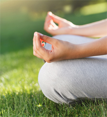 Attractive young woman doing yoga
